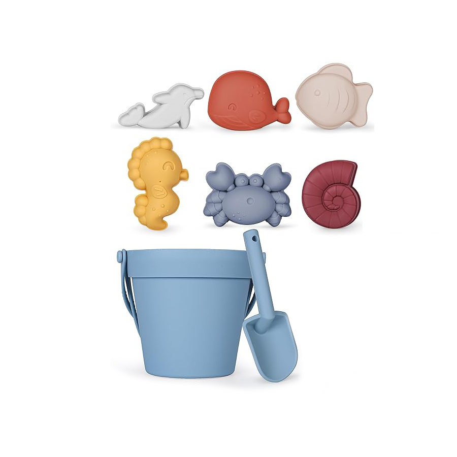 Modern Baby 8-Piece Silicone Beach Toy Set