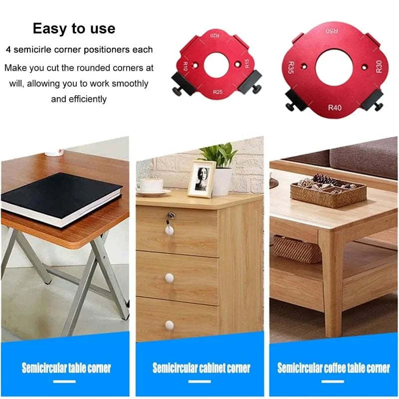 4-in-1 Corner Radius Router Template