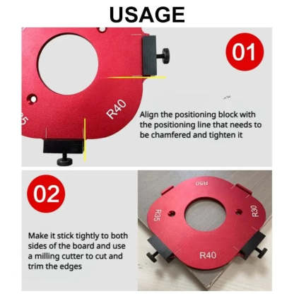 4-in-1 Corner Radius Router Template