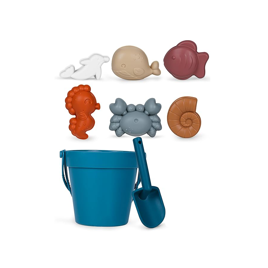 Modern Baby 8-Piece Silicone Beach Toy Set