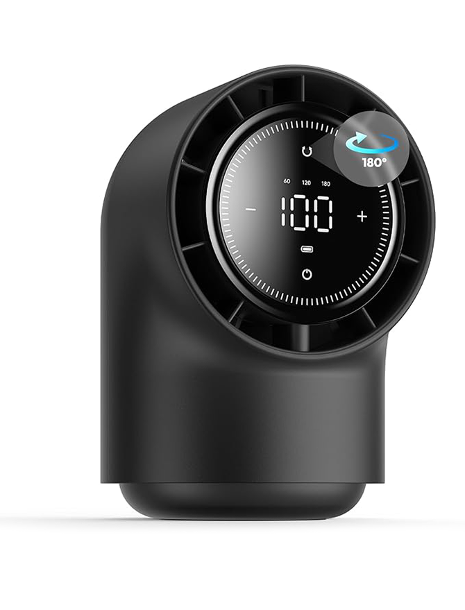 Touch-sensitive desktop fan with 100 fan speed settings