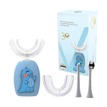 Electric ultrasonic U-shaped toothbrush provides 360° all-around cleaning