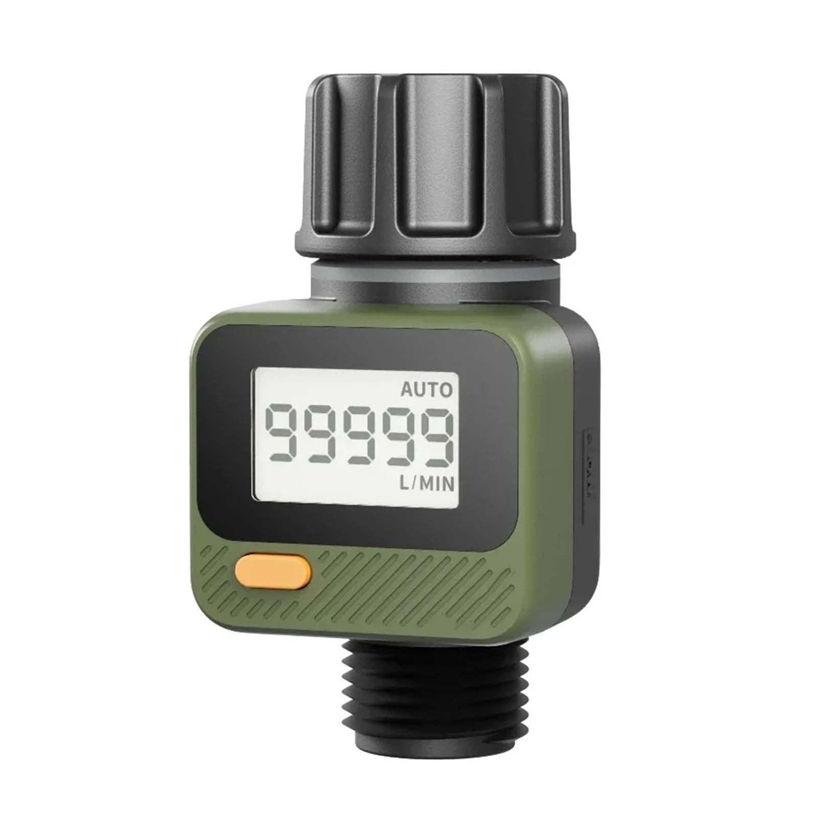 Digital water flow meter for high-precision measurement of outdoor garden watering