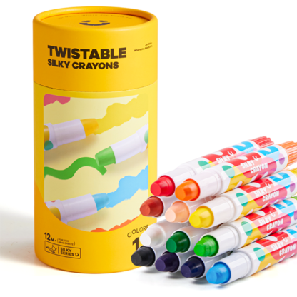 Non-Toxic Twistable Silky Crayons for Kids