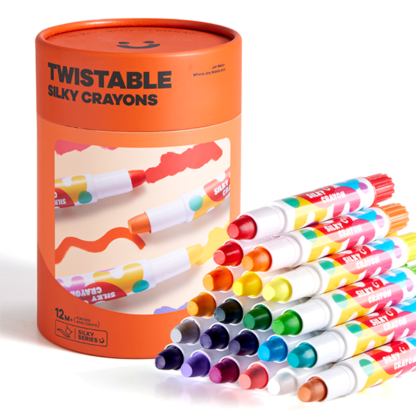Non-Toxic Twistable Silky Crayons for Kids