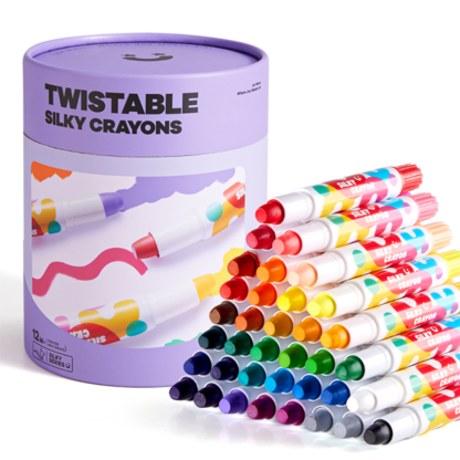 Non-Toxic Twistable Silky Crayons for Kids