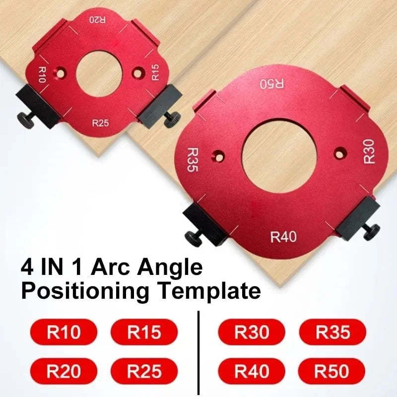4-in-1 Corner Radius Router Template