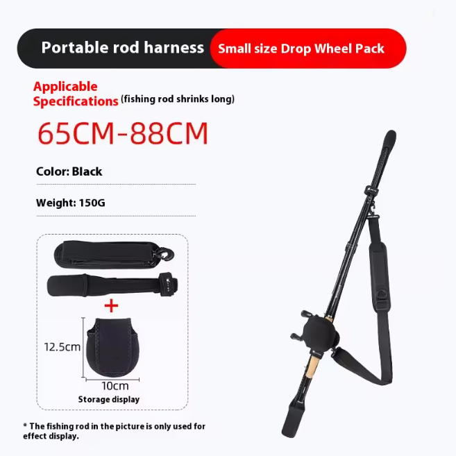 Lightweight Portable Fishing Rod Bag – Protective Cover with Bundling Strap for Lure Rods, Travel & Bicycle Fishing