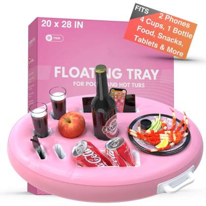 Premium Floating Drink Holder for Pool & Hot Tub – Holds Up to 50 lbs
