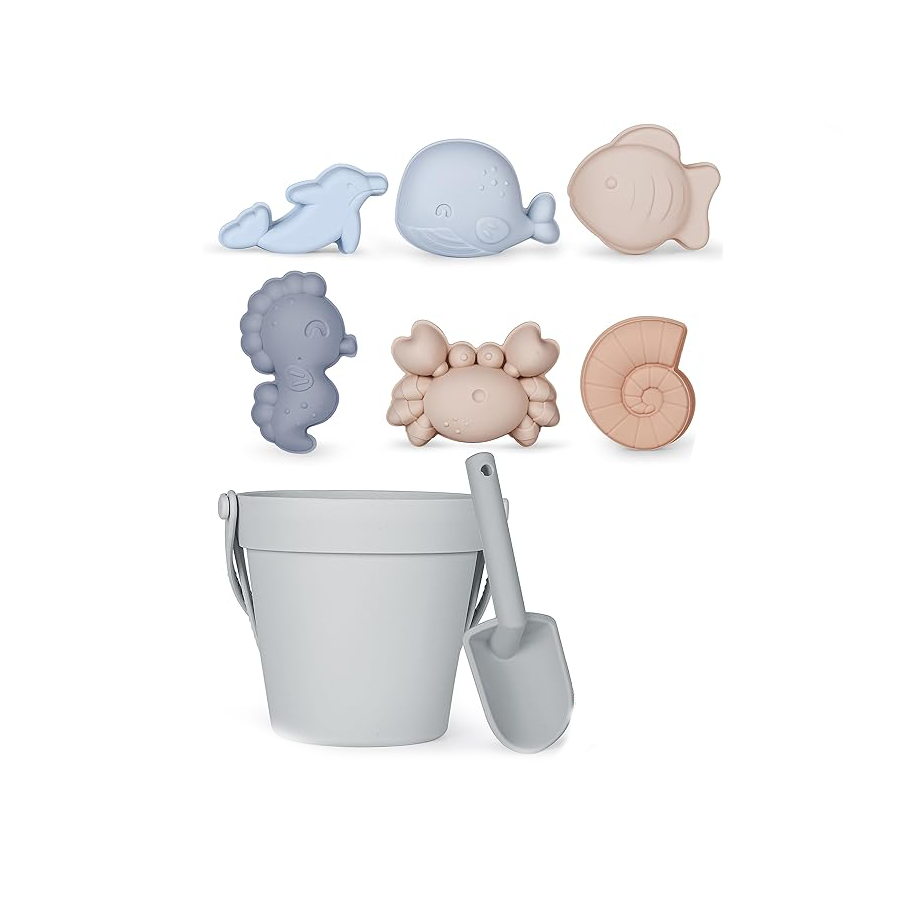 Modern Baby 8-Piece Silicone Beach Toy Set
