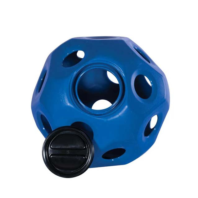 Large Slow-Feeder Hay Ball Simplified Hay Feeding for Horses– Blue & Red