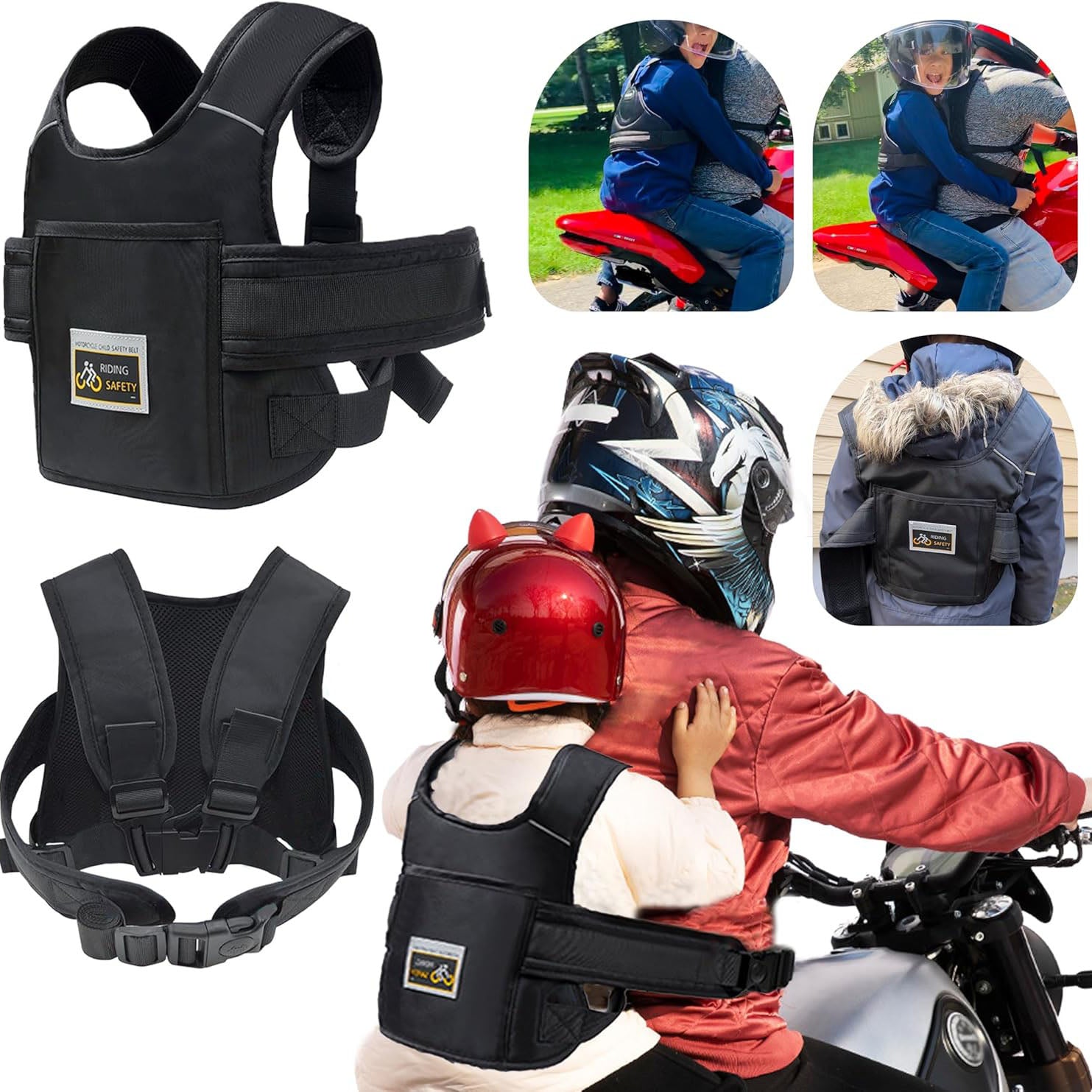 Adjustable Kids Motorcycle Safety Harness