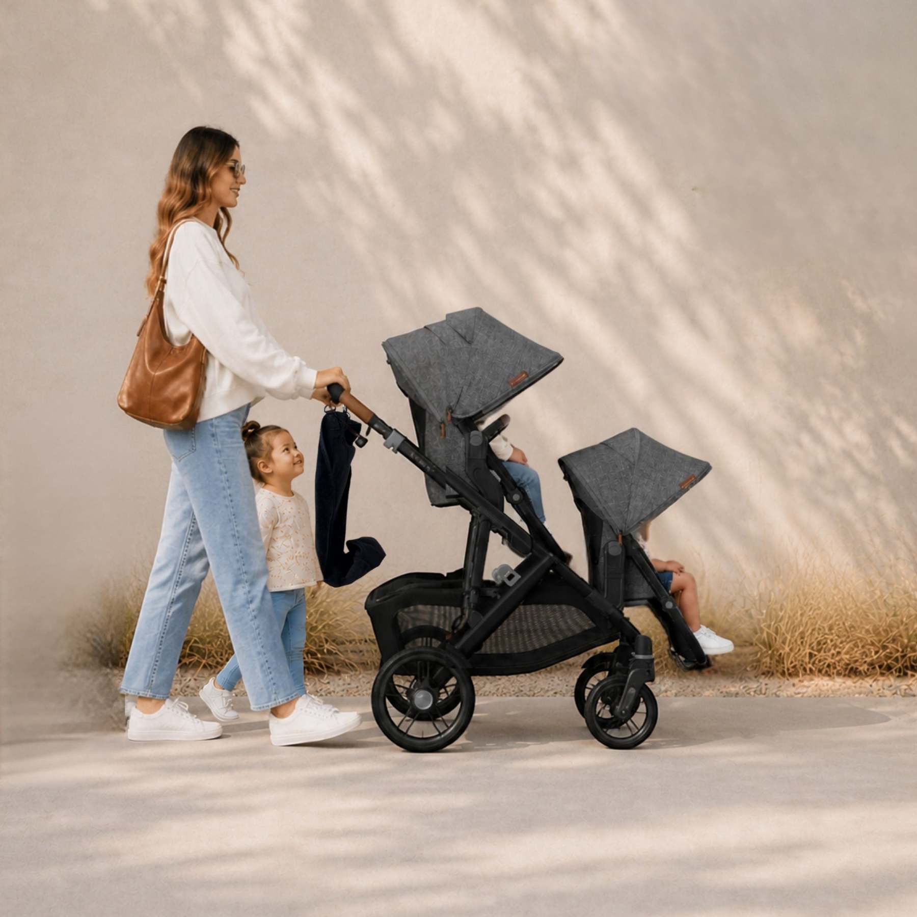 Stroller Extra Seat – Clip-On Second Seat for Toddlers, Unrolls in Seconds