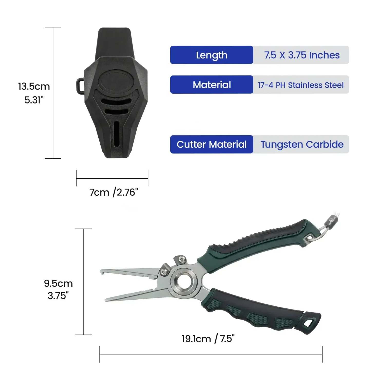 High-Strength Saltwater Rustproof Fishing Pliers