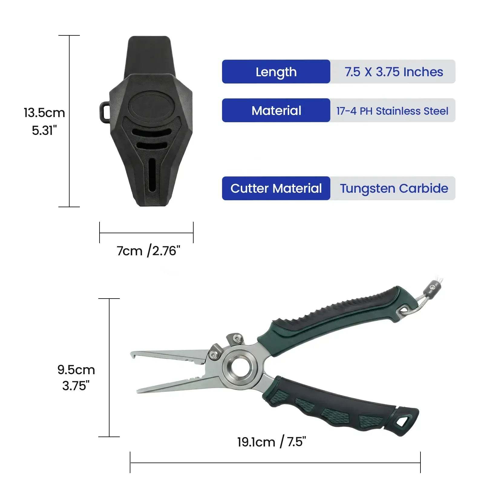 High-Strength Saltwater Rustproof Fishing Pliers