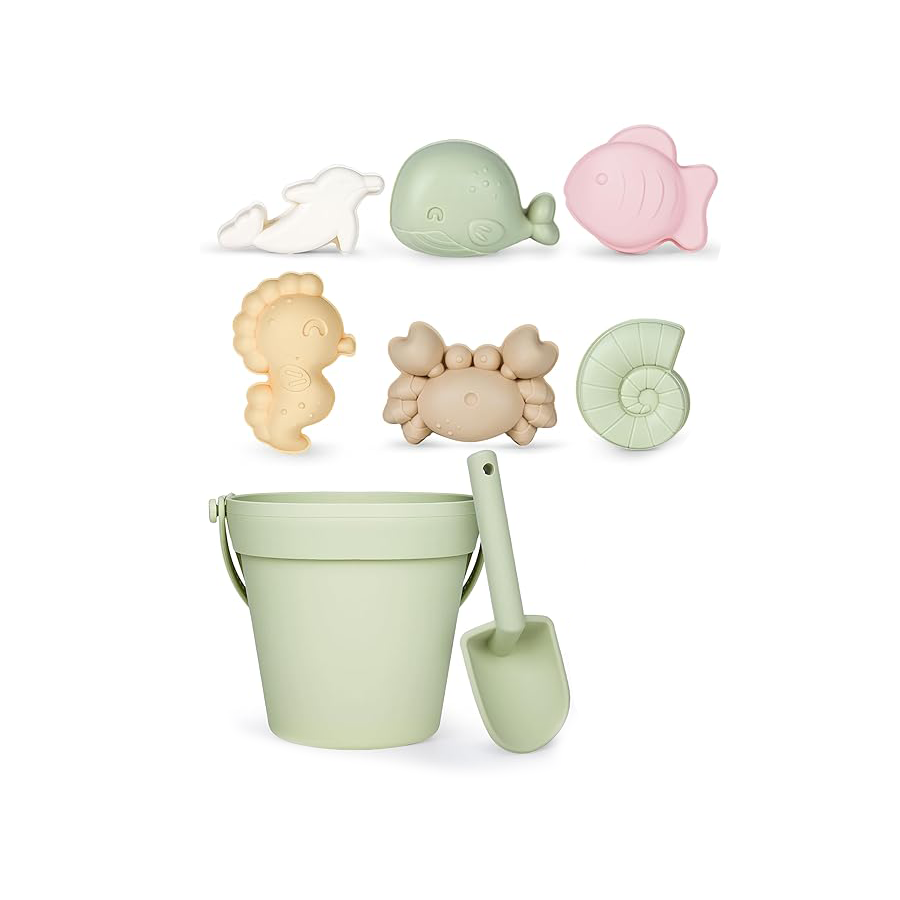 Modern Baby 8-Piece Silicone Beach Toy Set