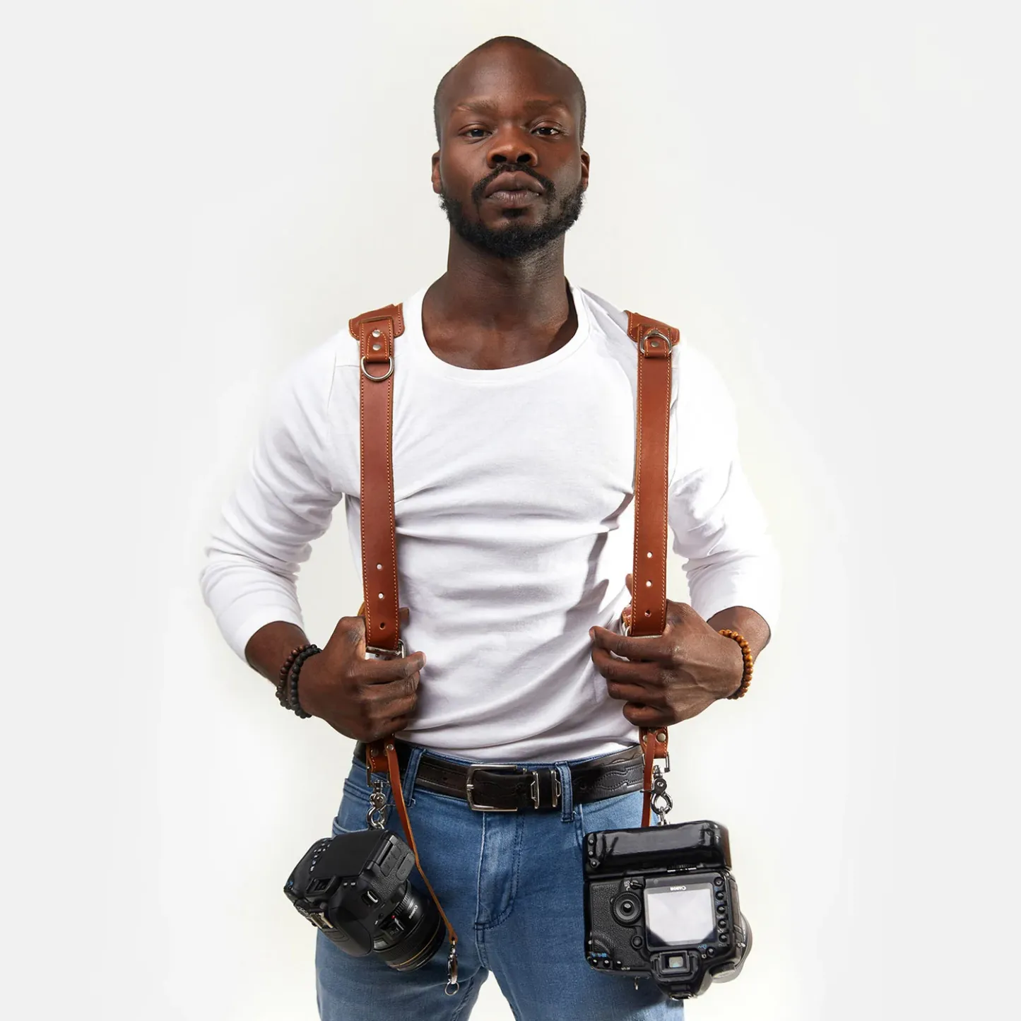 Padded camera shoulder strap