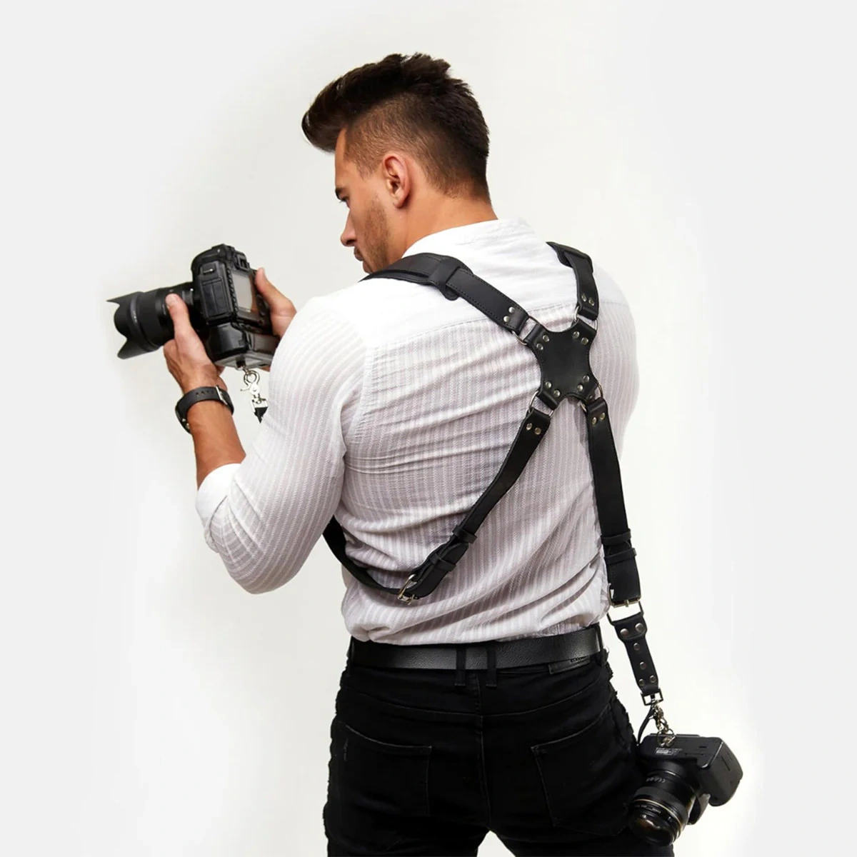 Padded camera shoulder strap