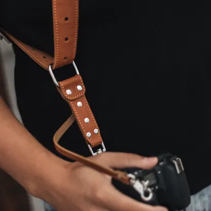Padded camera shoulder strap