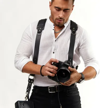 Padded camera shoulder strap