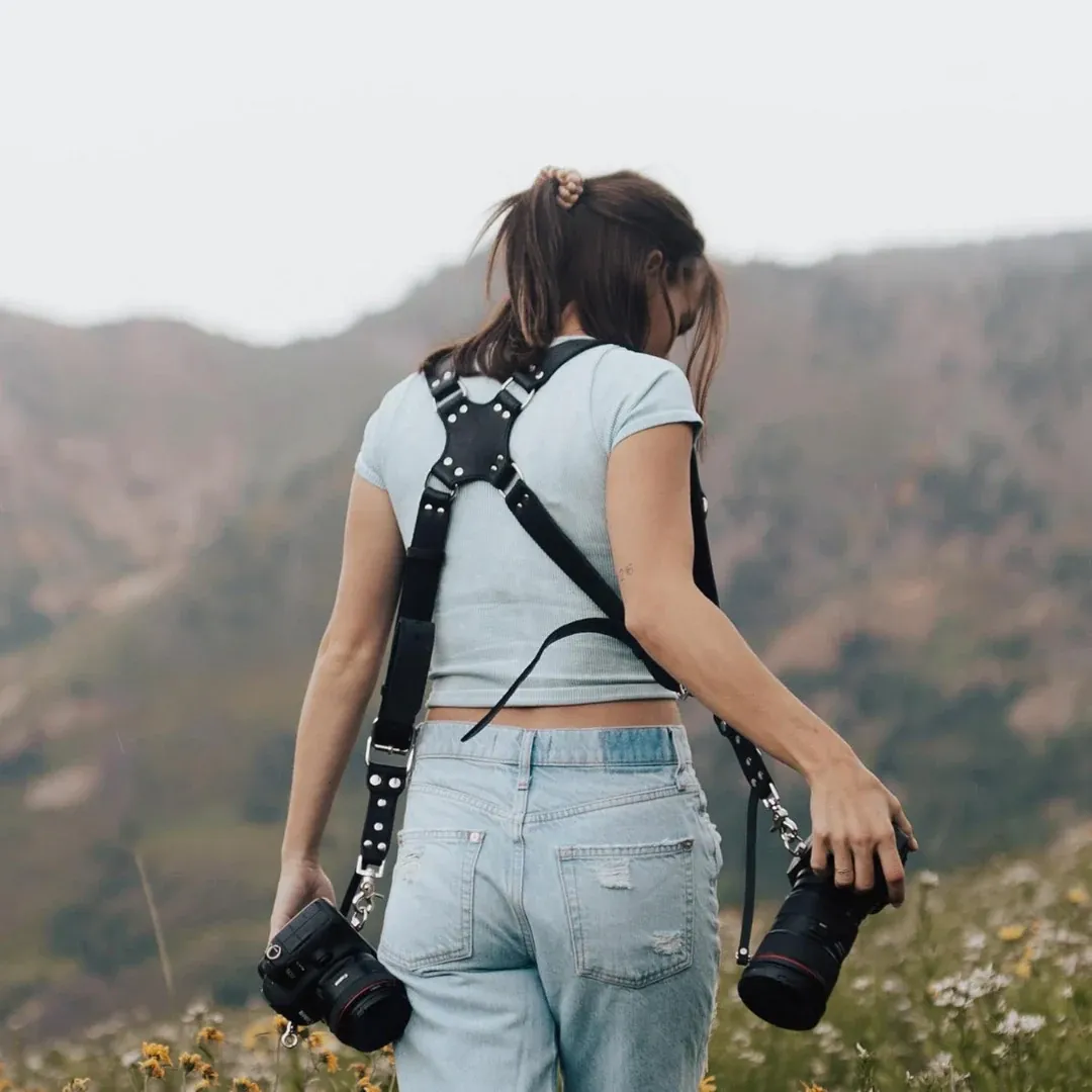 Padded camera shoulder strap