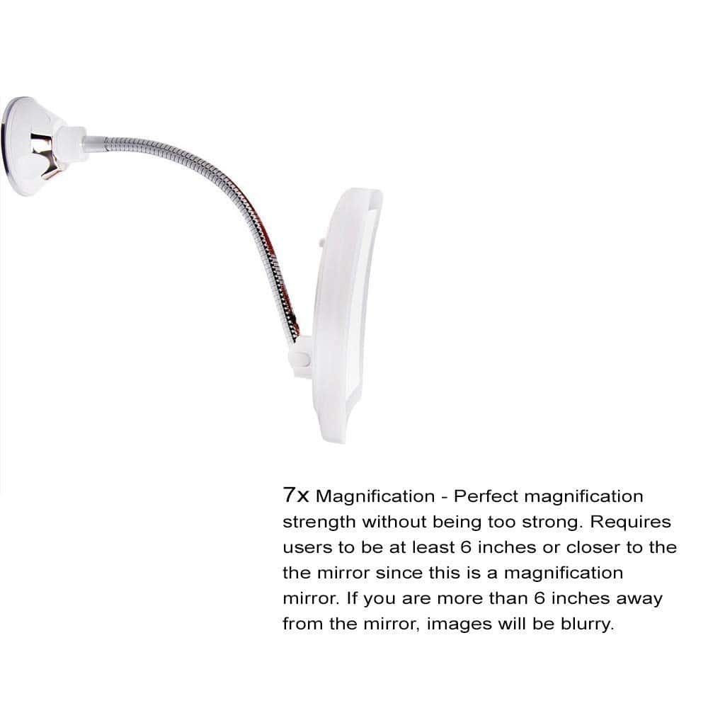 The 7X Magnification & LED Lighted Vanity Mirror