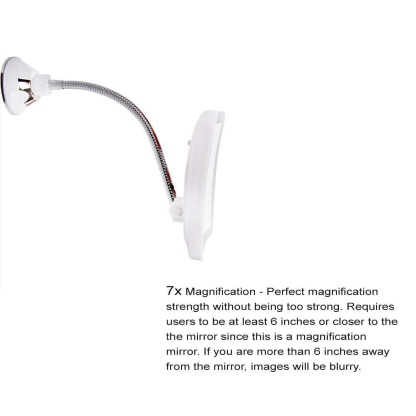The 7X Magnification & LED Lighted Vanity Mirror