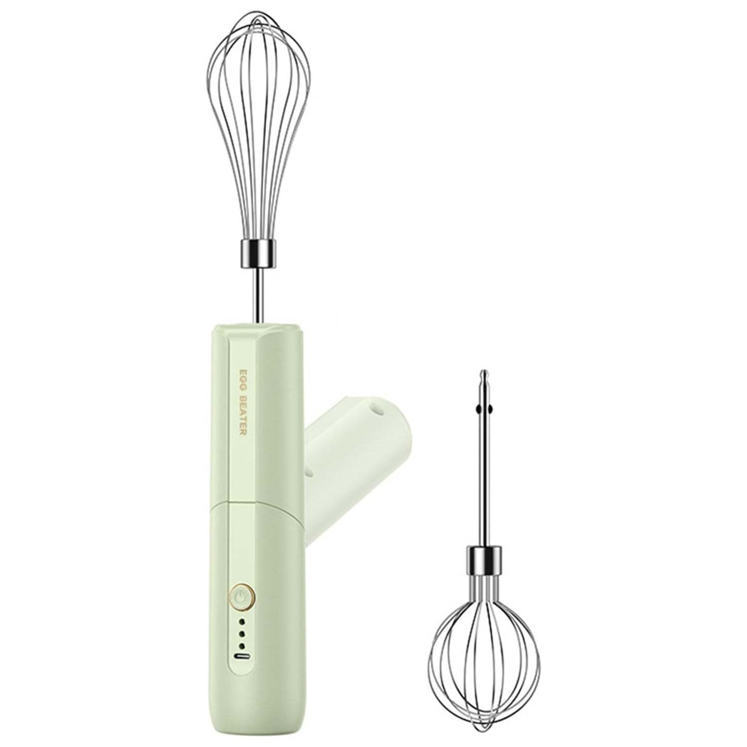 Portable Handheld Electric Mixer – 3-Speed USB Rechargeable, Foldable with Dual Whisks