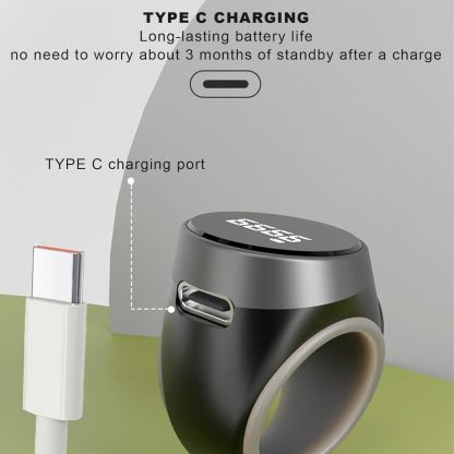 Rechargeable Smart Ring Counter – 4-Digit Digital Display for Meditation, Tasks & More