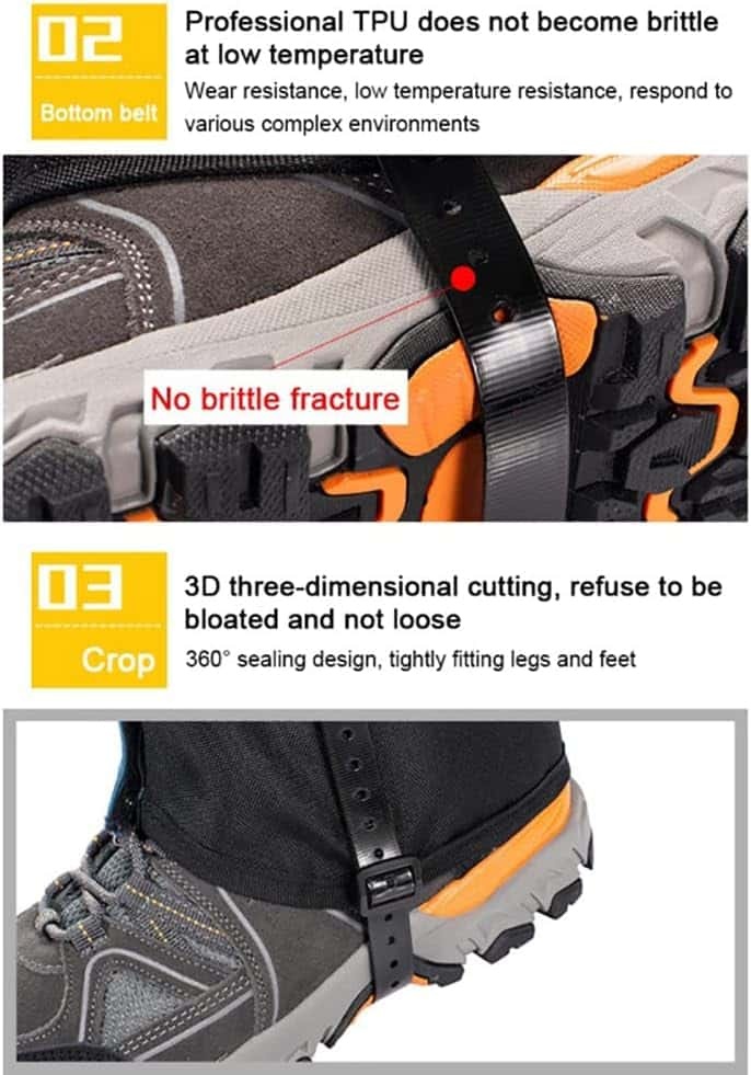 🏔️ The Ultimate Adventure Gaiter | Waterproof & Breathable Leg Armor for Mountaineering, Cycling & Skiing | Unisex & Youth Sizes