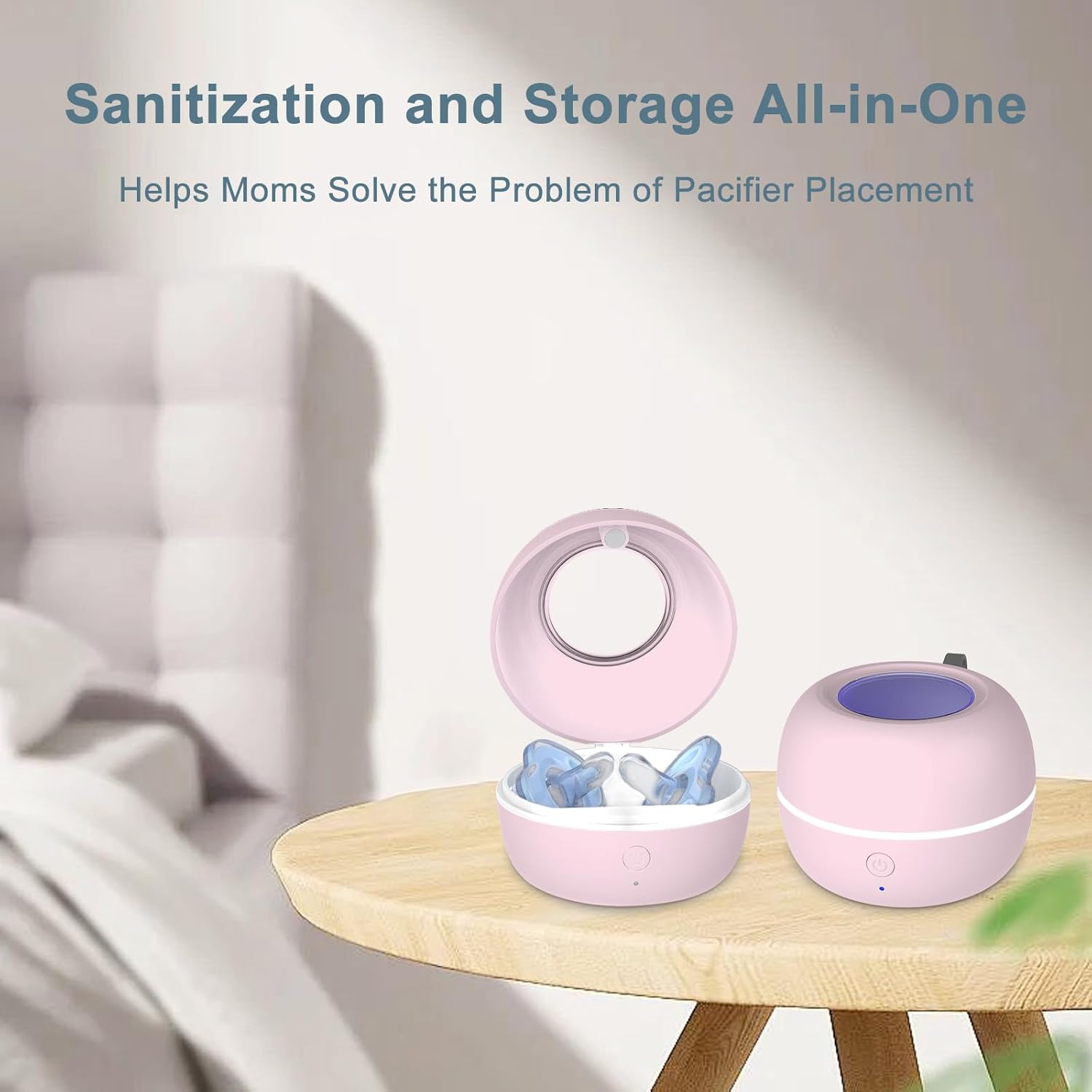 Portable Pacifier Sanitizer – UV Light Box | 99.99% Clean in 3 Minutes
