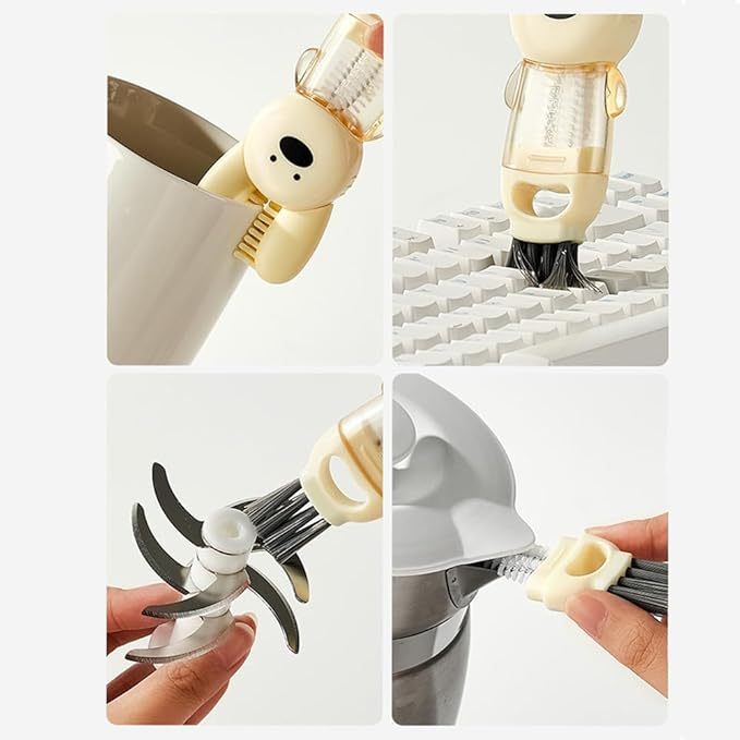 4-in-1 Mini Cute Cup Lid Cleaning Brush