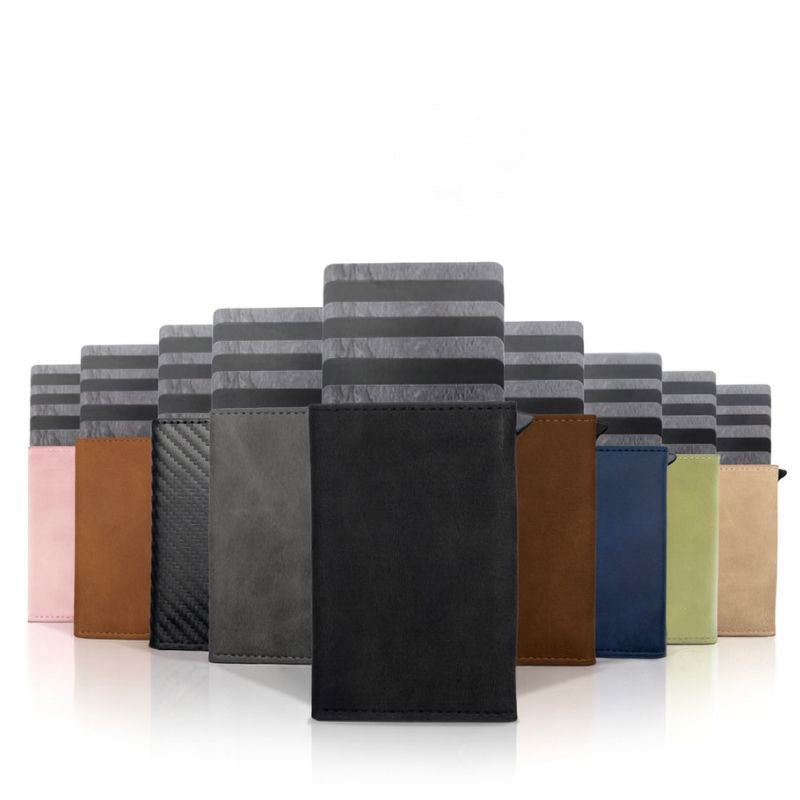 Smart RFID Blocking Wallet – Slim Aluminum Magnetic Card Holder