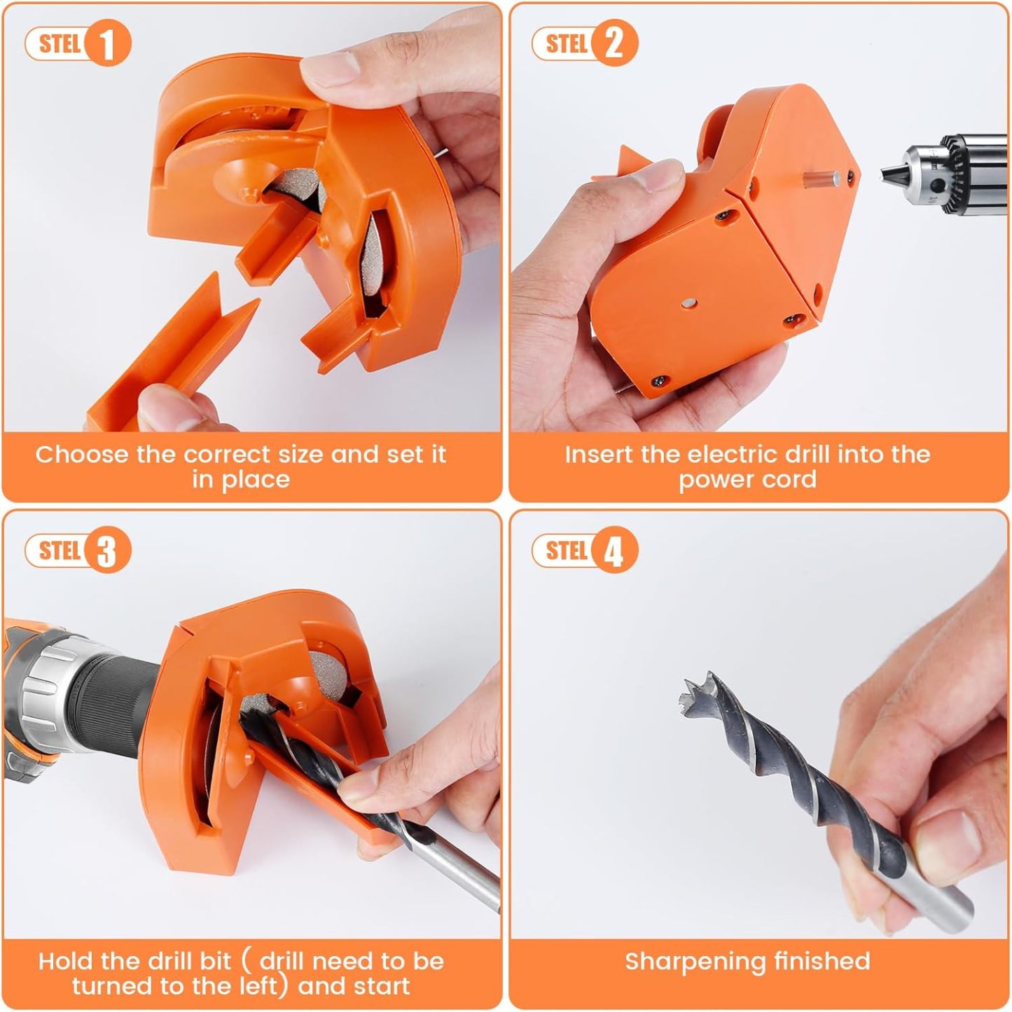 Electric Drill Bit Sharpener – Portable Multi-Use Drill Bit Sharpening Tool