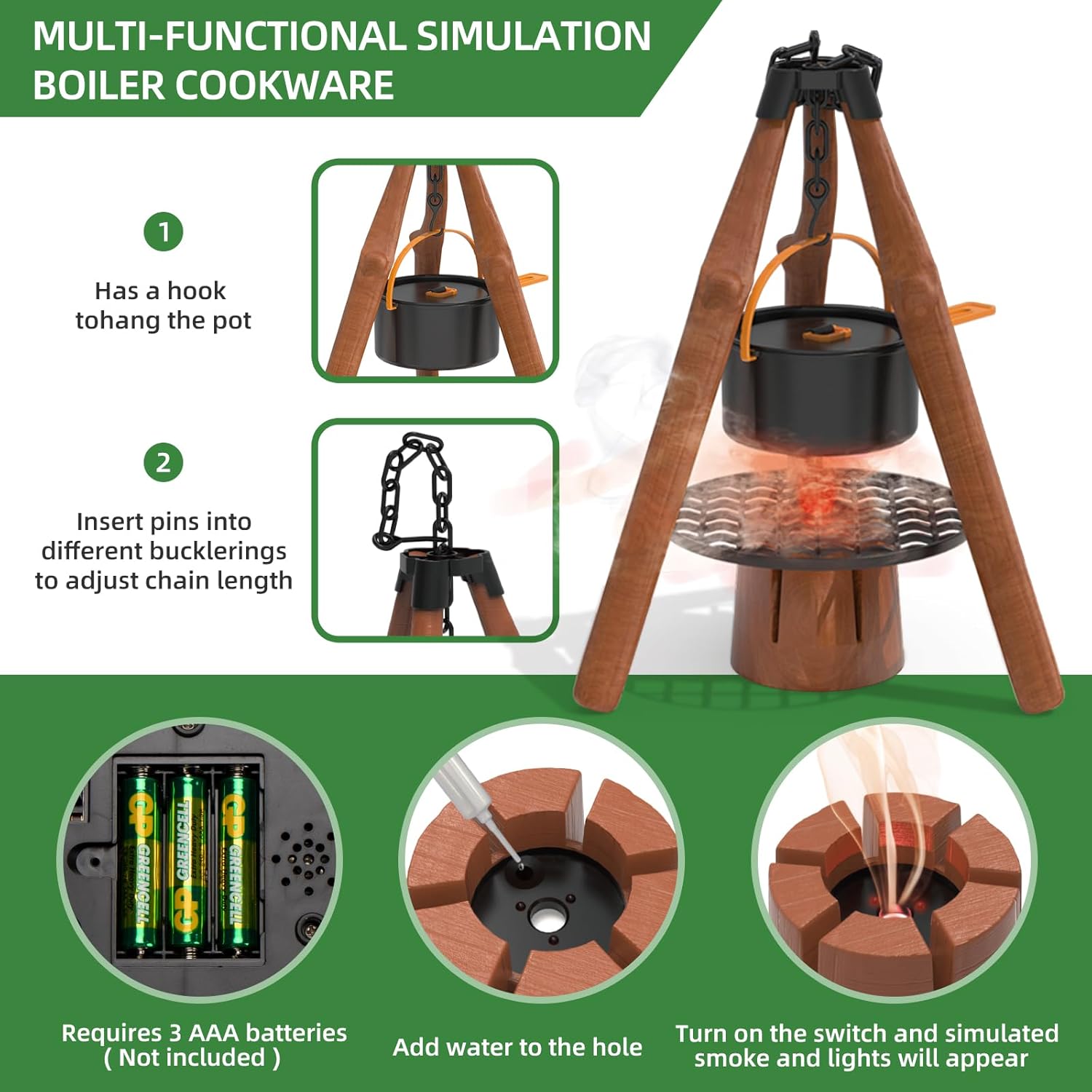Kids Camping Set – Indoor & Outdoor Role Play Adventure Kit for Ages 3+