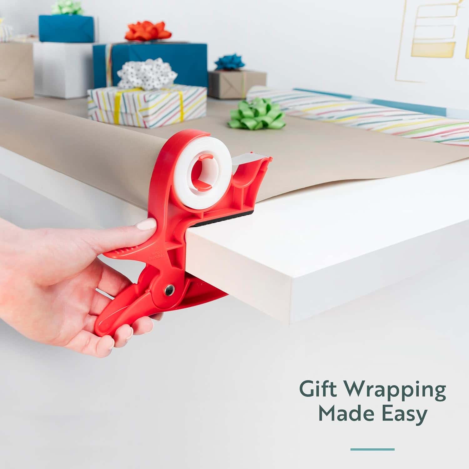 🎁 Tabletop Gift Wrapping Assistant Set with Tape Dispenser