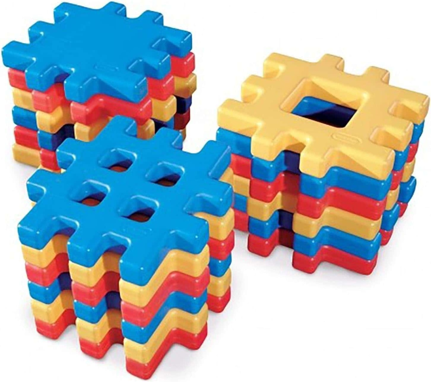 🏗️ Big Builders' Waffle Block Set (18-Piece) 🧱
