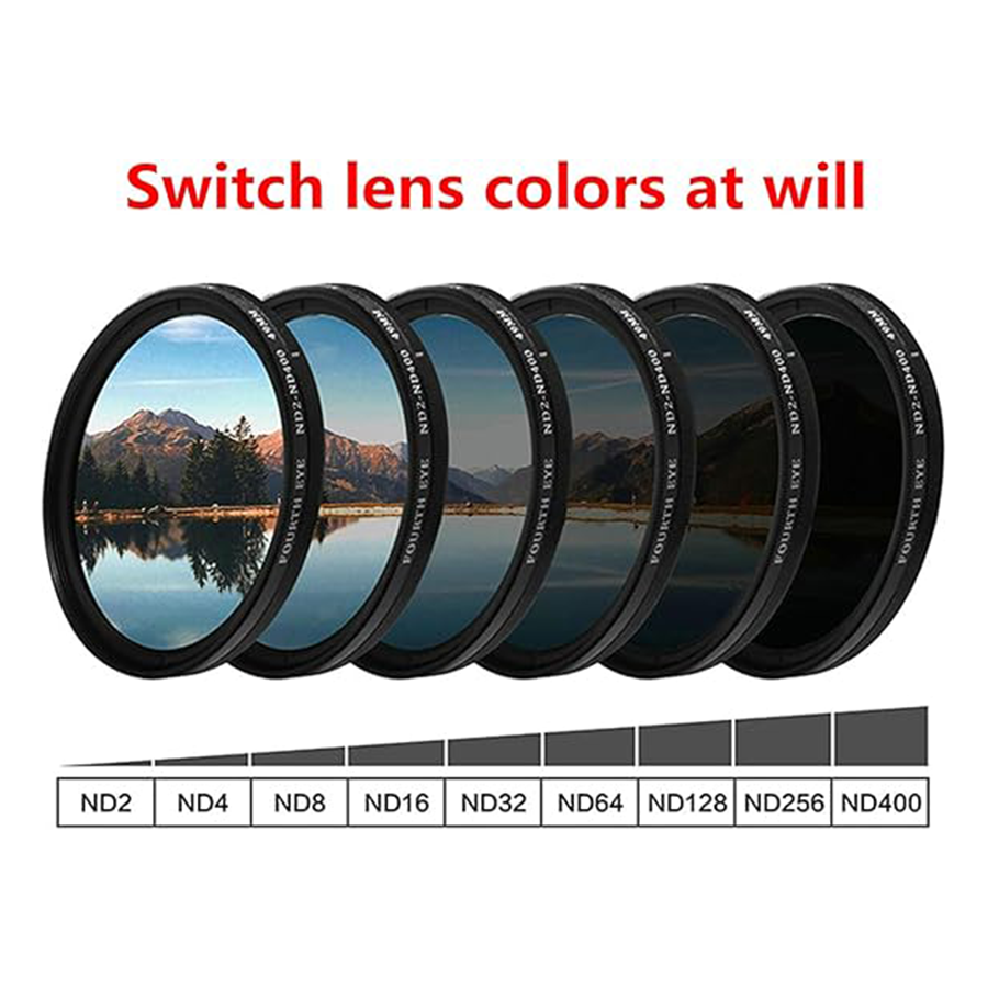 1-9 Adjustable Sunglasses with ND Filter Lenses