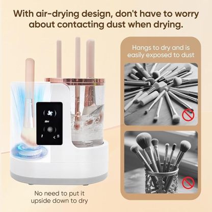Electric Makeup Brush Cleaner, 3-in-1 Automatic Brush Cleaner