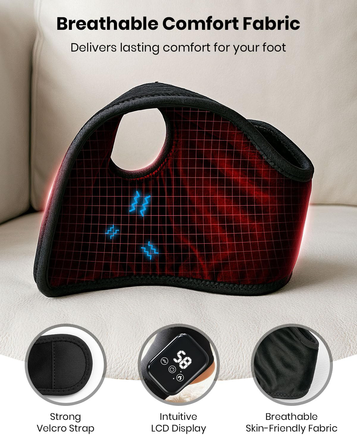 3-in-1 Wireless Portable Foot and Ankle Massager