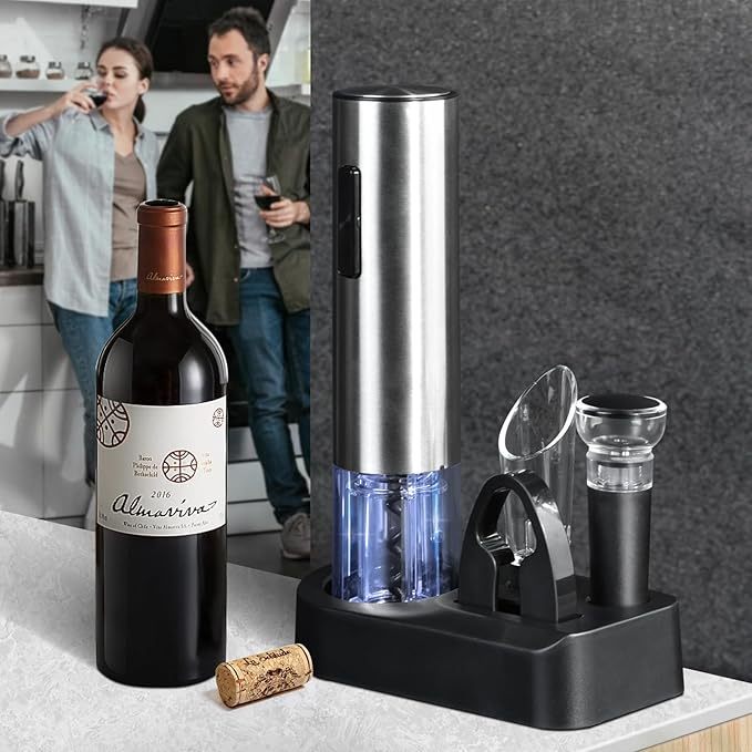 Rechargeable Wireless Automatic Electric Bottle Opener Set