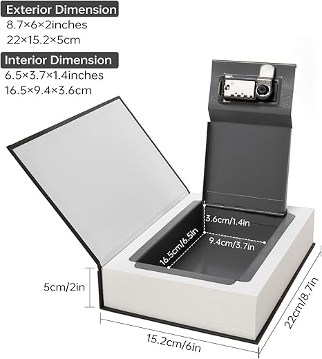 Real Paper Transfer Book Safe