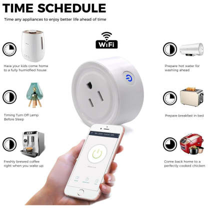 Smart Plug- Mini Wi-Fi Smart Socket with Remote Control and Timer Function