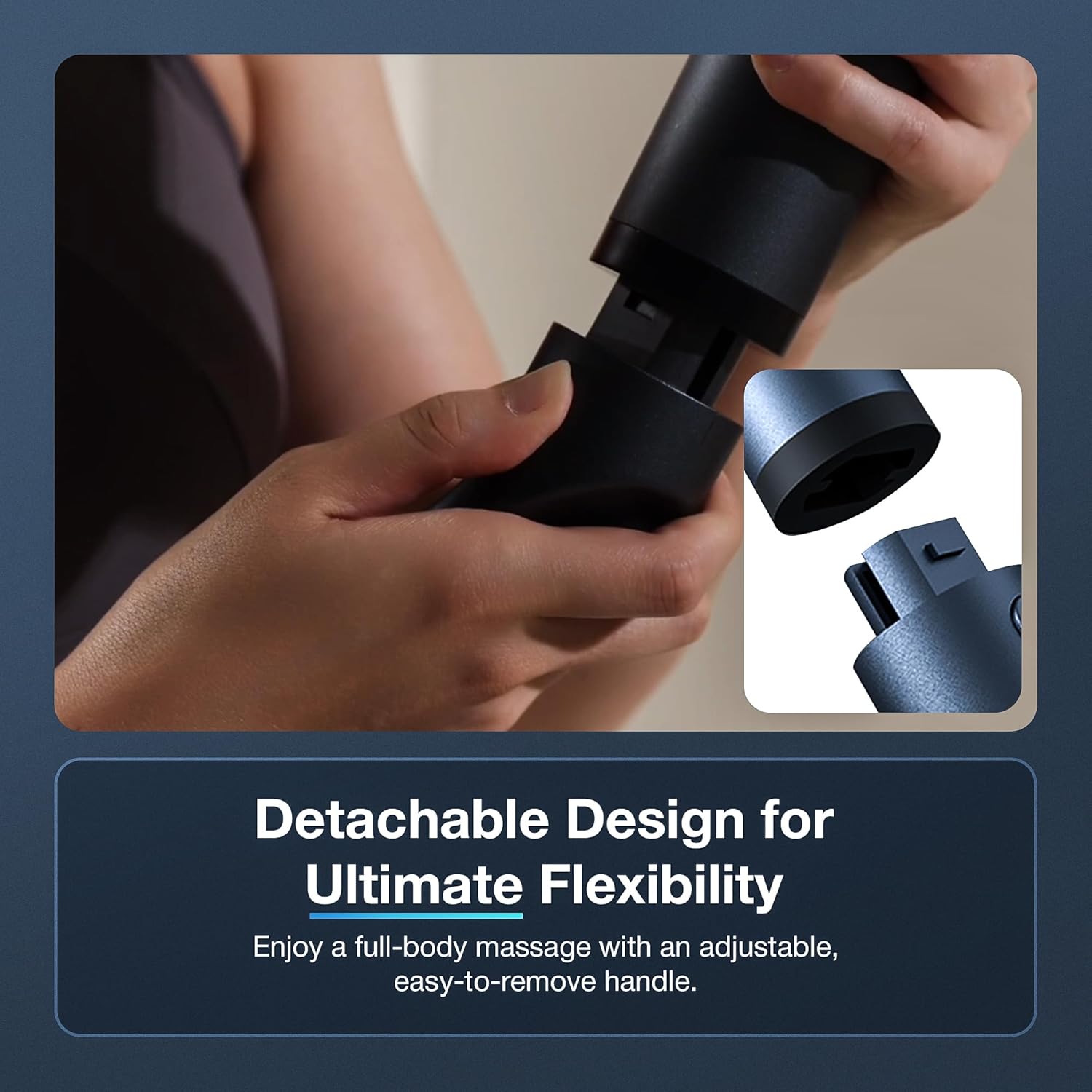 3-in-1 Massage Gun – Extended Handle & Belt | 12 Speed Levels
