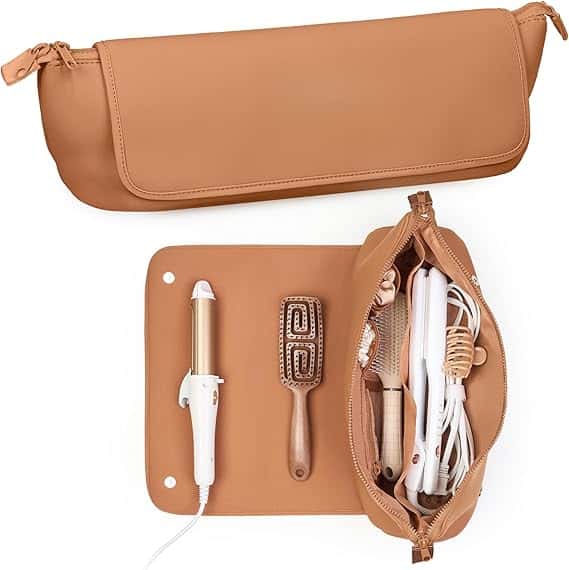 The All-in-One Heat-Resistant Travel Bag & Organizer for Hair Styling Tools.