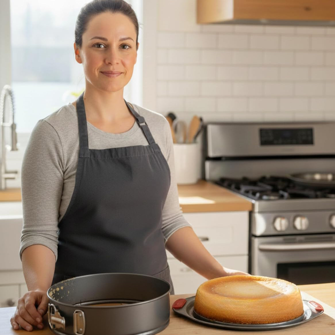 10-Inch Non-Stick Springform Pan - Professional Baking Tool