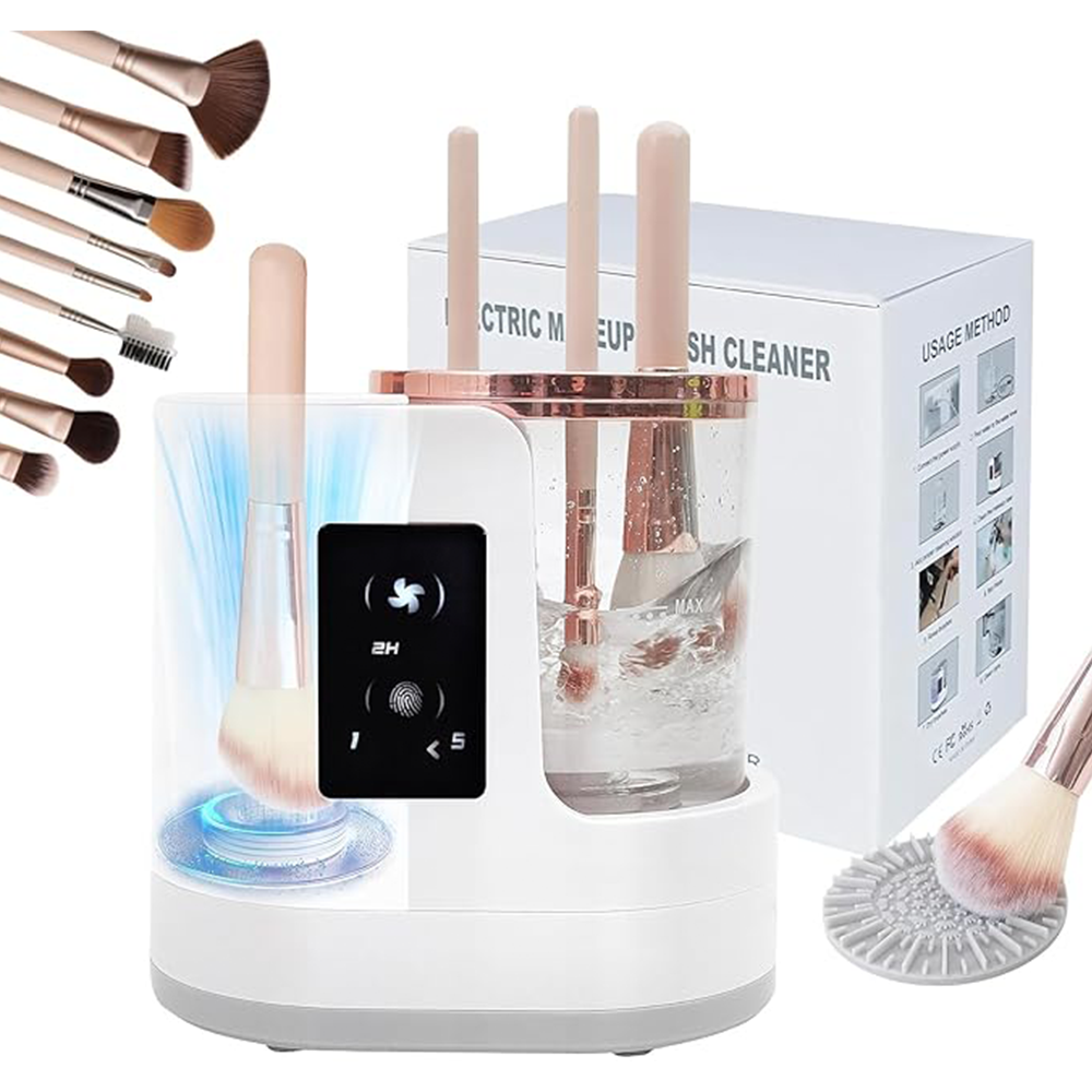 Electric Makeup Brush Cleaner, 3-in-1 Automatic Brush Cleaner