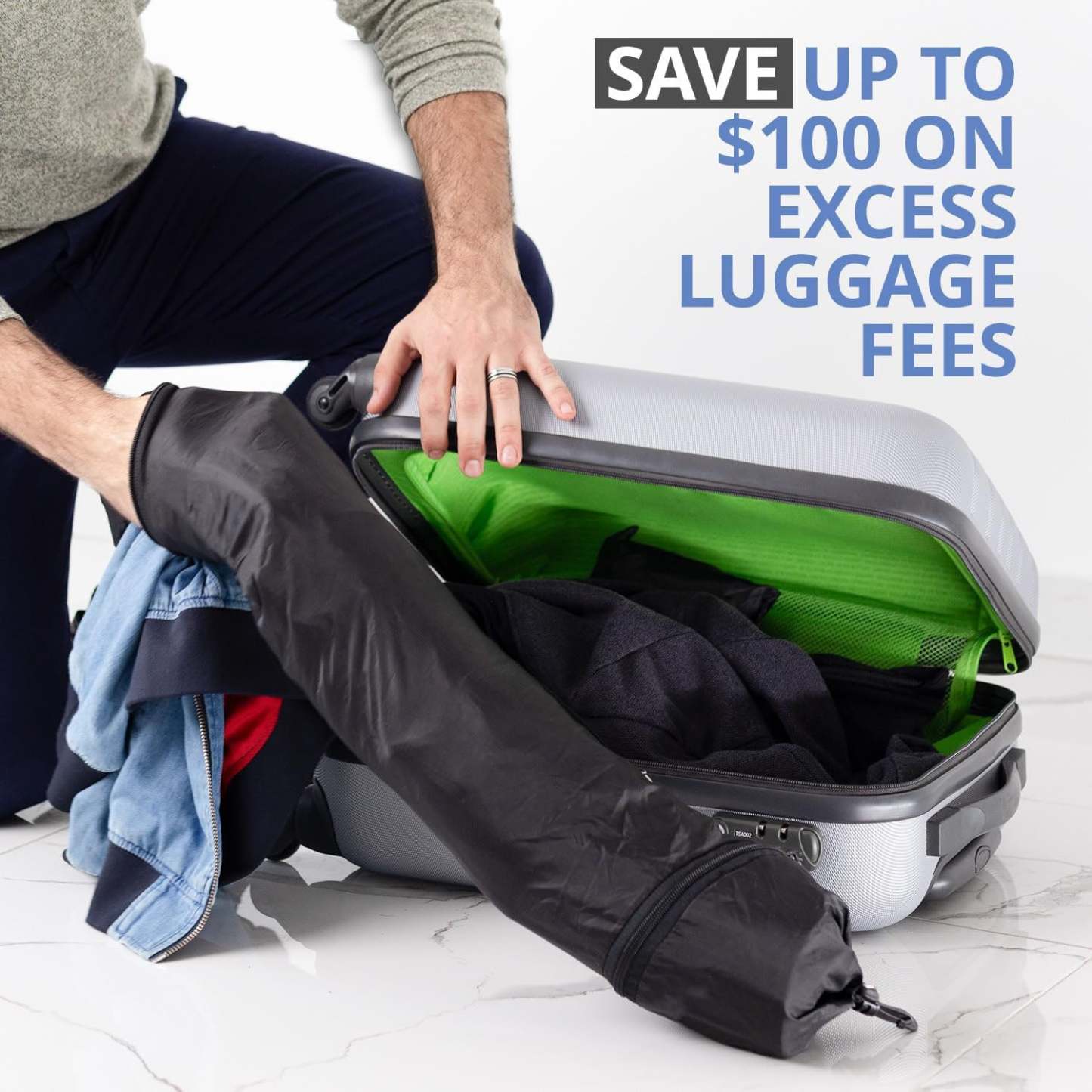 Travel Neck Pillow with Clothing Storage – Anti-Splash, Space-Saving Travel Pillow for Flights, Camping, and Road Trips