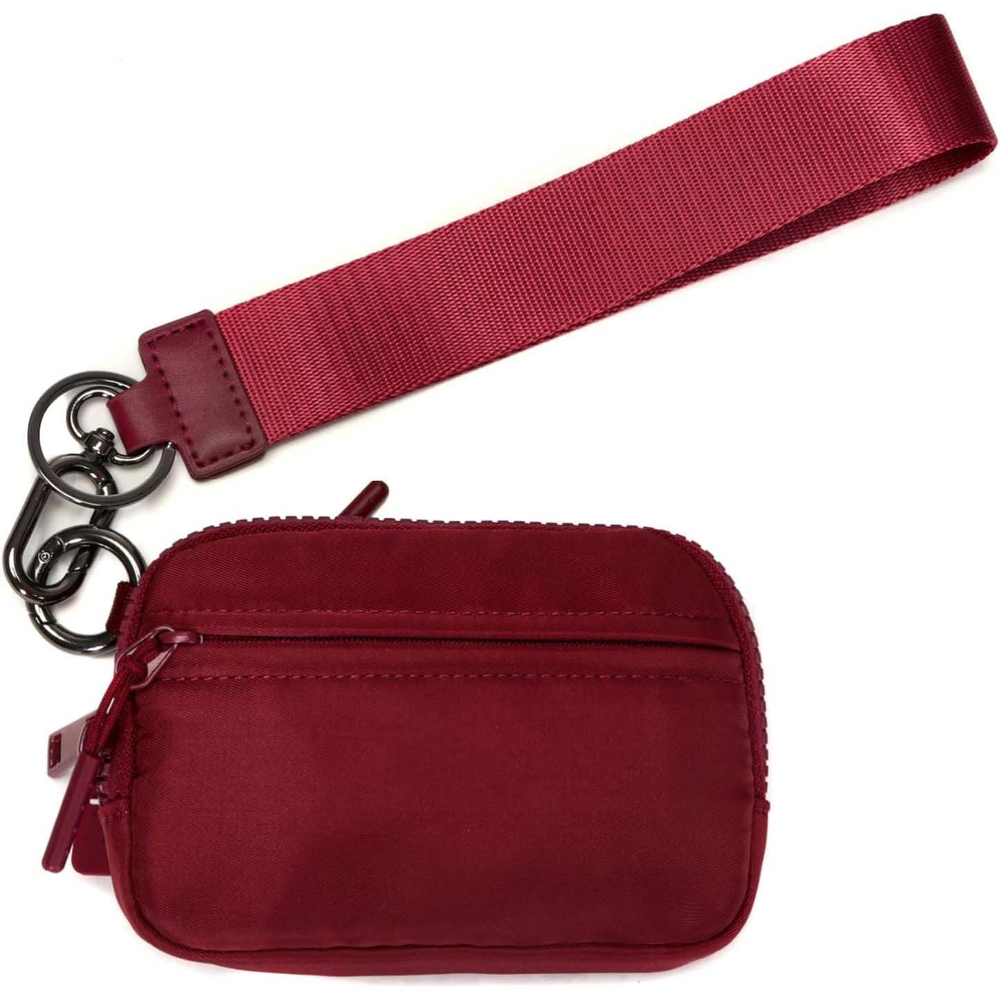 Keychain Wallet for Women – Mini Zip Card Holder with ID Window & Coin Purse