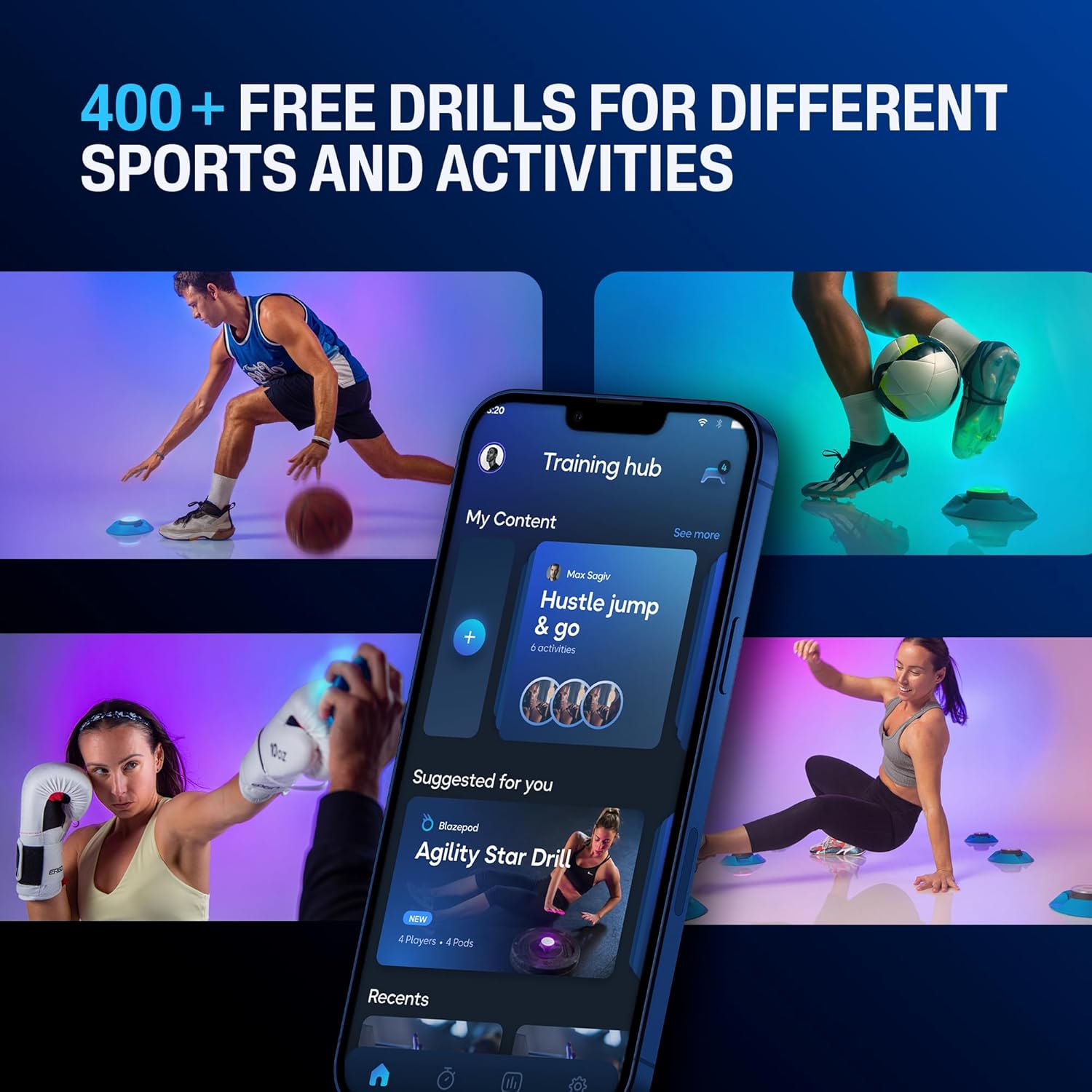 Reaction Training Set – Smart Training Pods for Speed, Agility & Cognition